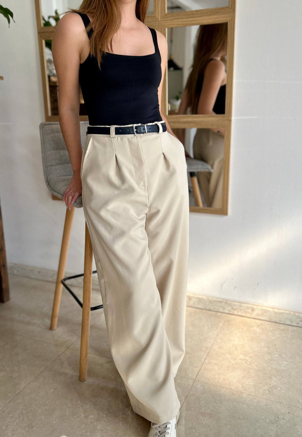 Pantalón Sastrero Elena - Color Beige