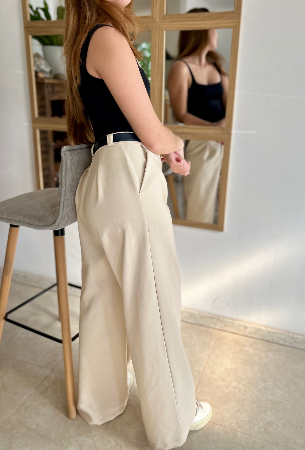 Pantalón Sastrero Elena - Color Beige