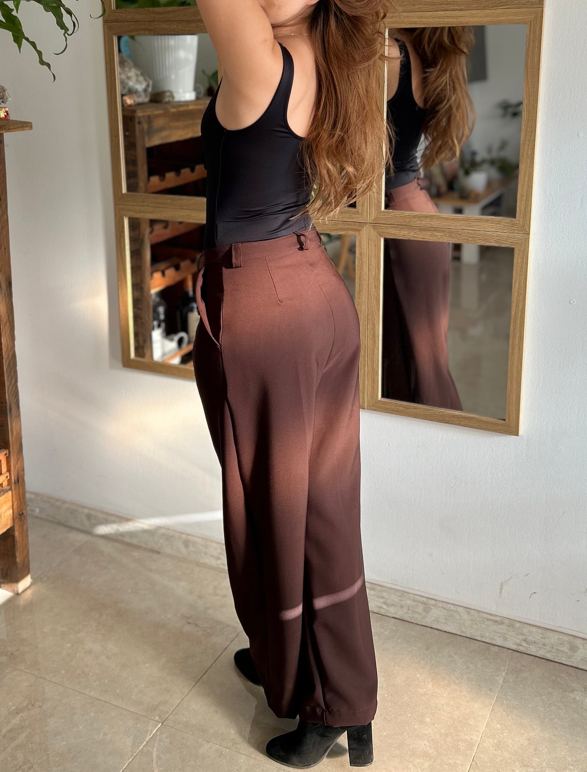 Pantalón Sastrero Elena - Color Chocolate