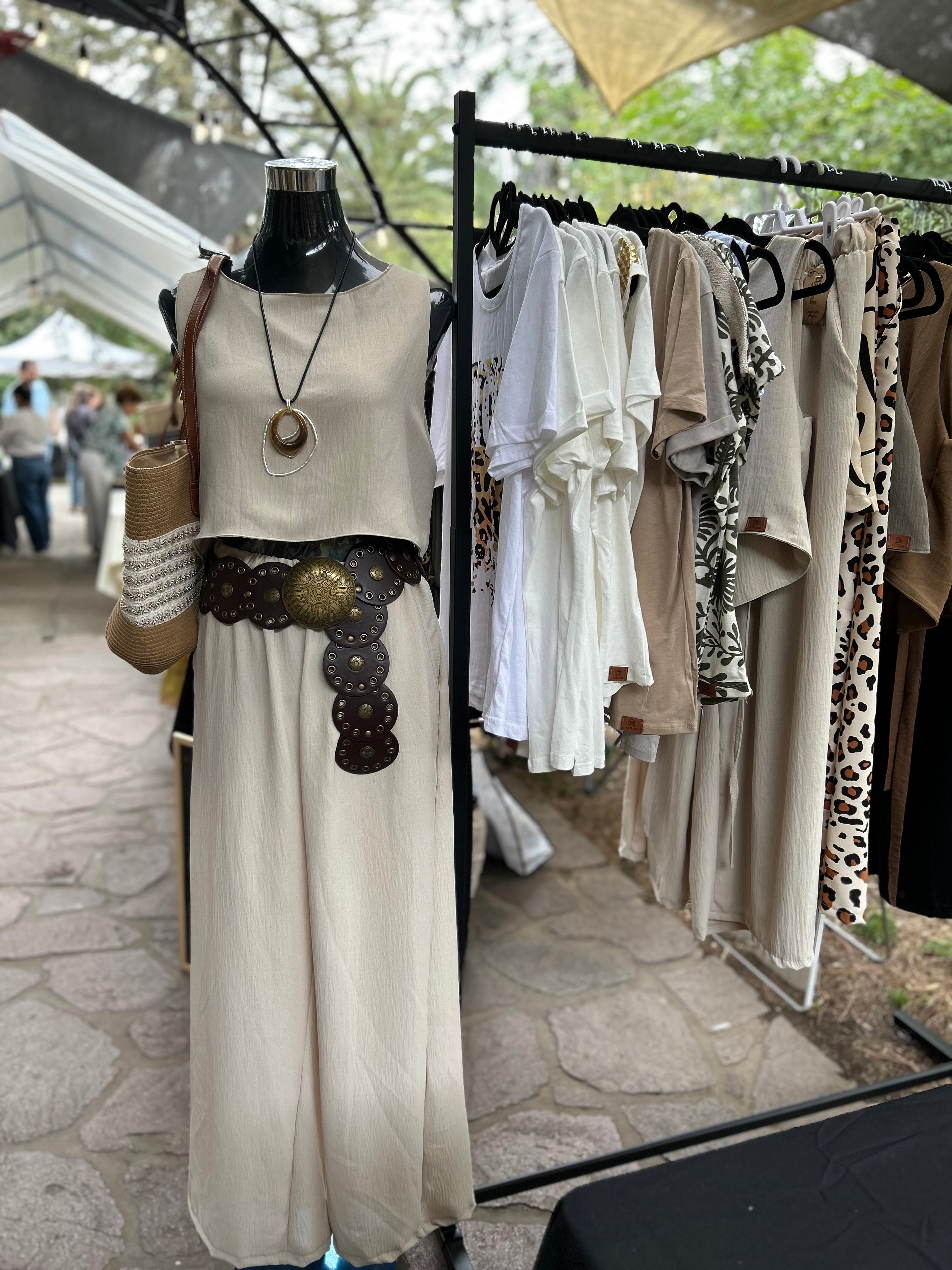 Cinturón Diseño Circular Negro