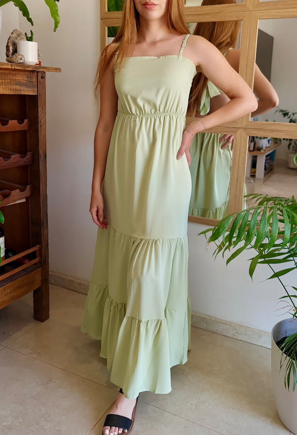 Vestido Elena - Verde Pistacho Suave