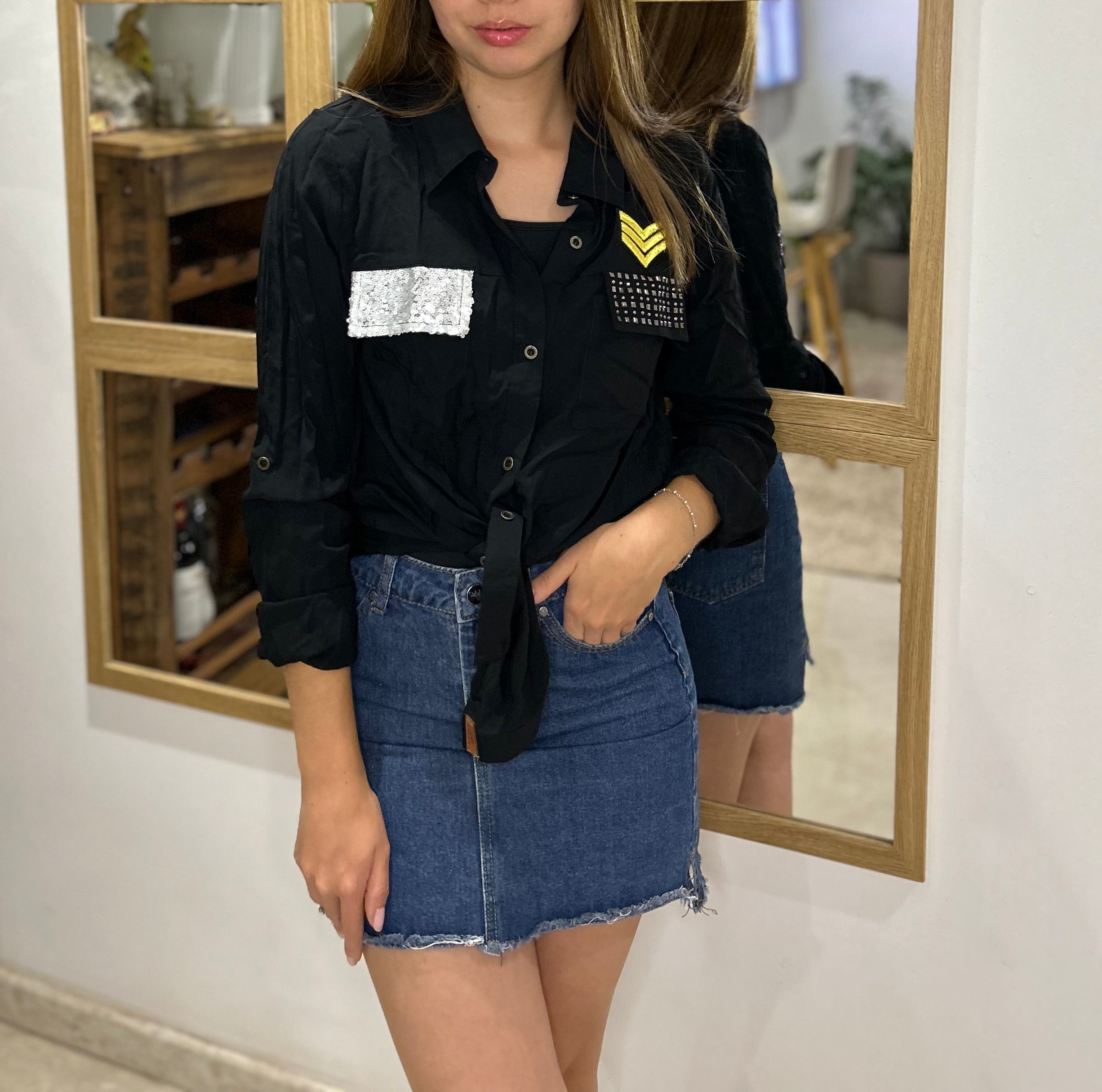 Blusa Sara - Color Negro