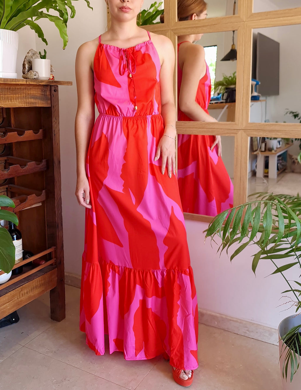 Vestido Augusta - Tonos Frambuesa