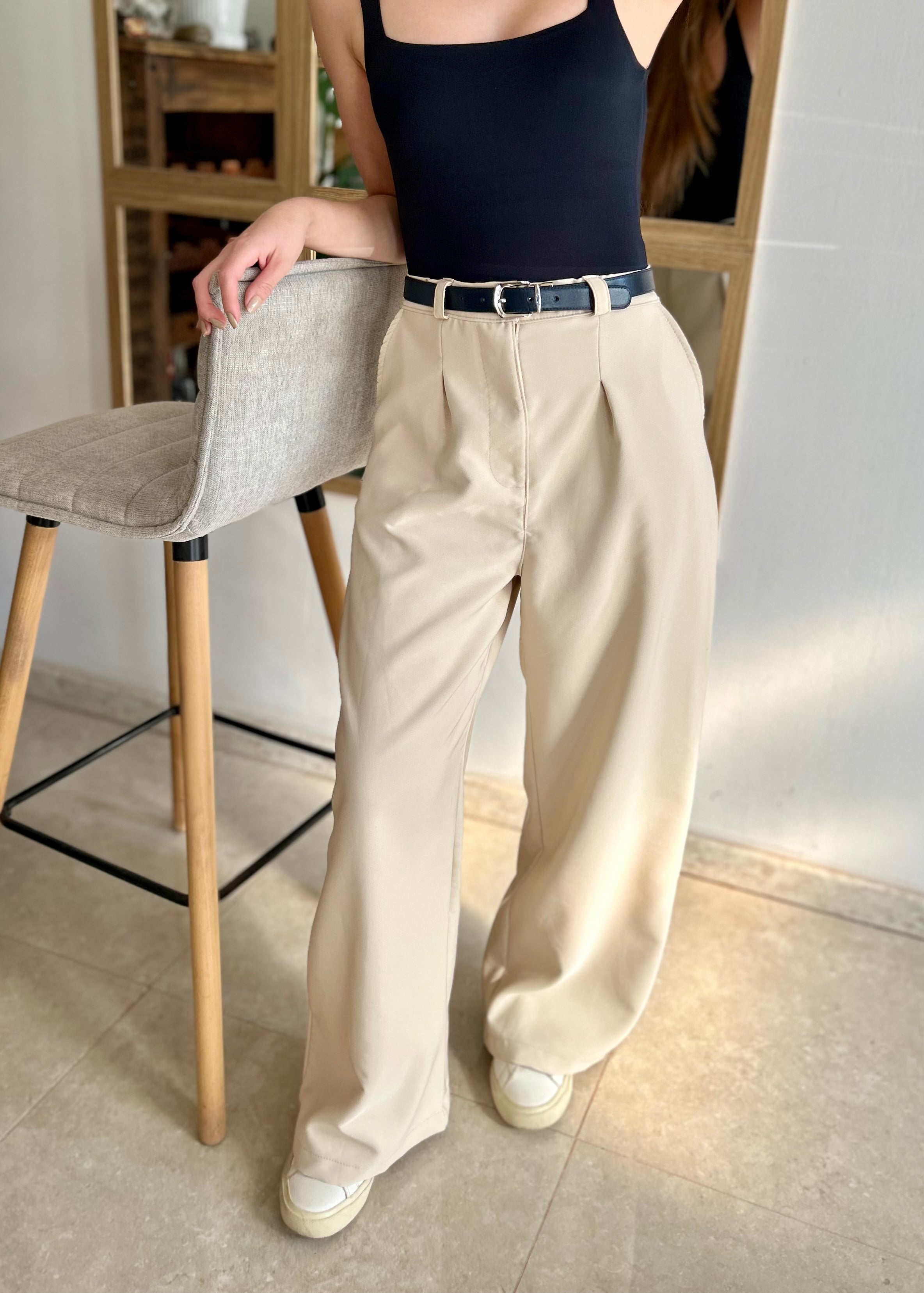Pantalón Sastrero Elena - Color Beige