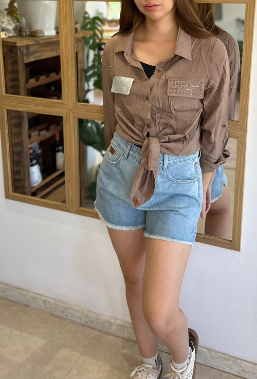 Blusa Sara - Color Taupe